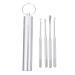 Healeved 1set Remover Kids Steel Storage Kit Practical Supplies Pickers with Cleaning Silver Ear Removal Curette Tool Adults Stainless Picks Cleaner Pick Spoon Earwax Clean Tools Removal: Silver 9.5X1.8CM