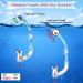 WACOOL Kids Snorkeling Set - Anti-Fog Glass, Silicon Mouth Piece, Purge Valve - SkyBlue - Buy Online on GoSupps.com