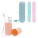 2PCs toothbrush Travel Case Tacykibd toothbrushes Etui travel toothbrush etui portable travel toothbrush storage cups and 2 toothbrushes etui travel toothbrushes box for home travel outdoors