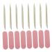 minkissy 100 Sets Manicure Tools Set Pedicure Tools Nail Care Set Nail Tools Nail File Emery Boards Rough Manicure Stick Nail Salon Supply Nail Wooden Picks Handheld Nail File Buffer Smooth