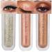 3 Pcs Liquid Shimmer Glitter Sparkle Eyeshadow Eye Makeup Sticks. Purple GoldLemon GreenChampange Gold Quick-Drying Waterproof 3-set05