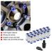 Buy M12 X P1.5 Car Racing Lug Wheel Nuts - Blue Screw for Honda Aftermarket Wheels | Shop Internationally - Buy Online on GoSupps.com