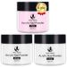 Magic Armor 3PCs Acrylic Powder Set Clear-Rosa White 20g acrylic powder for nails slow curing professional acrylic powder and acrylic liquid for 3D French nail manicure extension DIY NADARYLYL powder 60g
