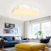 Yrhome 48W Dimmable Cloud LED Ceiling Lamp | Remote Control Ultra-Thin Acrylic | IP44 Children's Room Lighting - Buy Online on GoSupps.com
