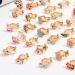 24-Pair Cute Animal, Flower, Heart & Fruit Earrings Set - Non-Perforated Ears - Buy Online on GoSupps.com