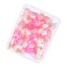 Baluue 50pcs Double Ended Eyeshadow Brush Eyeshadow Makeup Accessories Eye Shadow Stick Makeup Pink Plastic