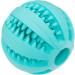 Trixie Dog Denta Fun Ball - Natural Rubber Mint Flavor 7 cm - All Breed Sizes - Turquoise - No Rope - Buy Online on GoSupps.com