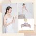 WATIIFUFU Bridal Crown Bridal Hair Decor Bride Headband Rhinestone Decor Bridal Headpiece Bridal Rhinestone Crown Hair Accessories for Brides Bridal Headwear Women Headdress Purple Alloy - Buy Online on GoSupps.com