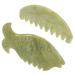Hapinary 2 pieces head massage tools scalp tool scratch massage tools jade guasha combat scalp massage device combs jade scalp massage frames portable comb massage