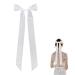 White Hair Bow for Bride Tulle Ribbon Bow Clip Wedding Hair Veil Accessories Bridal Hair Decorations for Bridal Shower Supplies Wedding Gifts Engagement Accessories