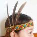Indian Headband Headdress Feather Headband Native American Feather Headband Hair Band Headwear Headpiece Fashion Elegant Flapper Headband- Hair Decoration for Women Girls - Buy Online on GoSupps.com