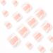 FEIlei 24Pieces French Artificial Toenails Shiny Rhinestones Toe False Nails Wearable - Buy Online on GoSupps.com