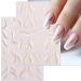 Gold Stripe French Nail Art Stickers - 9 Sheets 3D Self Adhesive Decals for DIY Manicure - Buy Online on GoSupps.com