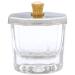 Beauticom Crystal Glass Dappen Dish Set - 4 Pieces Octagon Shape with Stainless Steel Lid for Acrylic Nail Dip Powder, Monomer, and Polish Remover - Buy Online on GoSupps.com