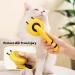 YNNICO Self Cleaning Slicker Brush for Dogs and Cats - Shedding & Grooming Tool in Yellow - Buy Online on GoSupps.com