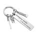 Jovivi Tooth Toothbrush Toothpaste Keychain with Engraving Keyring Keychain Dentist Dentist Assistant Gift