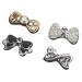 Gkhowiu 40pcs DIY Metal 3D Nail Art Tip Decoration Mix Colors & Luxury Charm Jewelry Tool Bow