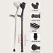 LINYUES Forearm Crutches Adjustable Adult Crutches for Walking Lightweight Foldable Ergonomic Arm Crutches (Black) - Buy Online on GoSupps.com