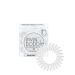 Invisibobble Original hair tie girls I 3x silver hair tie spiral transparent women I cable rubber designed in the heart of Munich silver pearl