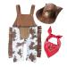 Nyan Cat May's Baby Baby Toddler Boys The Cowboy Romper 12-18 Months Brown