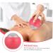 Frcolor 5ST Hand Massage Ball & Face Roller - Trigger Point Full Body Massager Hot/Cold Therapy Tool for Muscle Pain Relief - Pink Stainless Steel - Buy Online on GoSupps.com