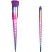 Makeup Brush Set 10pc LaRoc - Make Up Brushes for Blusher Foundation Brush Concealer Brush Eyeliner Eyeshadow Cream & Liquid Make Up Anti-Shedding Bristles - Rainbow Effect - Buy Online on GoSupps.com