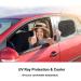Baby Kids Car Sun Shade - Cute Animal Pattern (Black) | UV Protection Shield for Children | PVC Adsorption | Sunlight Visor - Buy Online on GoSupps.com