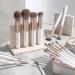 Durratou 18Piece Makeup Brush Set Pearlescent White Makeup Tools Super Soft Hair Makeup Brushes Eyeshadow Brush Set - Buy Online on GoSupps.com