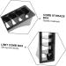 8 PCs COMB Storage Rack | Electric Plastic Comb & Mustache Trimmer Case | Barber Clipper Tray & Hair Scissors Container - Fader 25x8cmx4Pcs Black - Buy Online on GoSupps.com
