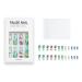 Tropical Flower & Leaf Design Long Coffin Fake Nails - 24 Pcs | Hawaiian Exquisite Static False Nails for Women - Buy Online on GoSupps.com