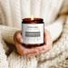 Lavender Candle - 7oz Soy Aromatherapy Candle | Long Lasting Scented Amber Jar | Perfect Gift for Women - Buy Online on GoSupps.com