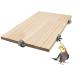 40 x 26 cm Large Bird Platform Natural Wood Pet Climbing Platform Small Animal Cage Accessories for Parrots Budgies Cockatiels Rats Hamsters Guinea Pigs 40 26 CM
