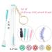 Mekupeu 20 Sets Mascara Wand Tube Set | Diamond Key Chain Empty Brushes | Eyelash Spoolies Makeup Tool (Mixed 5 color) - Buy Online on GoSupps.com