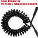 OceanBroad 10' Coiled Paddle Board Leash | Adjustable Thigh Ankle Cuff | Black - Buy Online on GoSupps.com