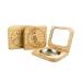 Wachsmann - empty powder compact made of bamboo with mirror 3 pieces refillable