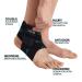 Cotill Ankle Support Brace - Adjustable Compression Wrap for Sprained Ankle - Men Women (S) - Buy Online on GoSupps.com