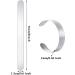 Stainless Steel Blank Bracelet Cuff - 16 Pieces, 5/8 x 6 Inch - DIY Jewelry Making Supplies - Buy Online on GoSupps.com