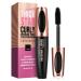 Allbesta 4d silk fiber mascara extra long lash extension and volume eyelash mascara waterproof durable naturally eye make-up not blooming (#01)