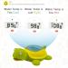 Doli Yearning Turtle Baby Bath Thermometer & Room Temperature | Fahrenheit and Celsius | Kids' Bathroom Safety & Bath Toy Gold - Buy Online on GoSupps.com