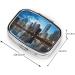 Chicago Reflected Printing Small Pill Case | 2 Compartment Travel Pill Organizer | Cute Pill Box for Purse & Pocket Gifts - Buy Online on GoSupps.com