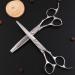 Hairdressing Scissors Hairdressing Scissors Hair Salon Silver Barber Scissors 440c Steel Flat Cut Teeth Scissors FlatCut6Inch A FlatCut6Inch