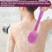 Curved Long Handle Back Bath Brush 2 Pack - Medium Stiff Bristles for Exfoliation - Shower Scrubber for Men & Women - Buy Online on GoSupps.com