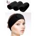Queta Hair Band for Makeup - Adjustable Terry Cloth Headband with Velcro Fastener - 3PCS Black - Perfect Cosmetic Hair Protection - Buy Online on GoSupps.com