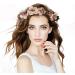 Flower Crown Flower Headband Floral Garland Headbands Boho Rose Head Band Women Lady Girl Hairband Wreaths Garlands for Hat Ornament Party Festival Beach Travle Bridal Wedding Hair Accessories - Buy Online on GoSupps.com