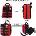 1000D Molle RIP Away Tactical First Aid Pouch - Red | Camping Hiking Travel Bag - Buy Online on GoSupps.com