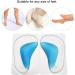 Silicone Gel Flat Foot Arch Support Insoles - 2 Pairs for Flat Foot Correction & Comfort | Professional Midfoot Pads - Buy Online on GoSupps.com
