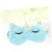 GLEAVI 2pcs Cartoon Sleep Masks - Plush Eye Masks for Kids & Adults - Sky Blue Blindfolds for Comfortable Night Sleep - Buy Online on GoSupps.com