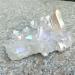 Natural White Crystal Aura Quartz Stone Cluster Specimen 150g-380g Suitable for Furniture Decoration Full of Texture (Color : 270g-320g)