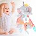 WBTY Baby Cuddly Blanket - Super Soft Plush Elephant Toy for Newborn Boys & Girls with Bite Ring - Buy Online on GoSupps.com