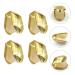 2pcs Golden Single Tooth Fangs Hip Hop Grills Set - Top & Bottom Dental Veneers - Buy Online on GoSupps.com